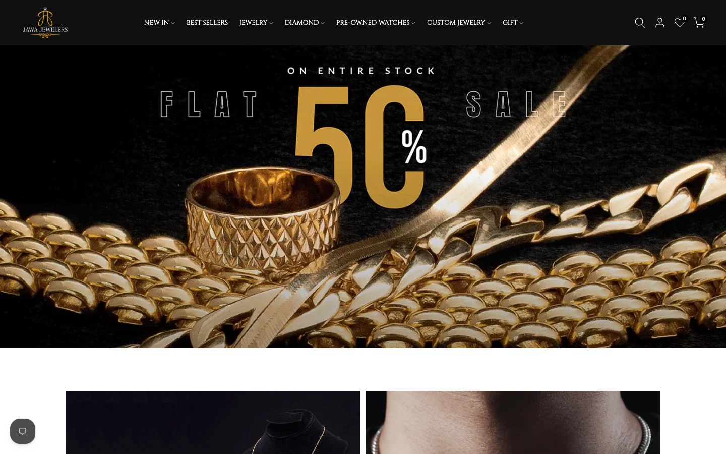 Jawa Jewelers website